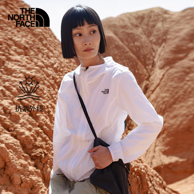 22春夏新款TheNorthFace北面皮肤衣女士防风防晒轻薄夹克外套4NEJ