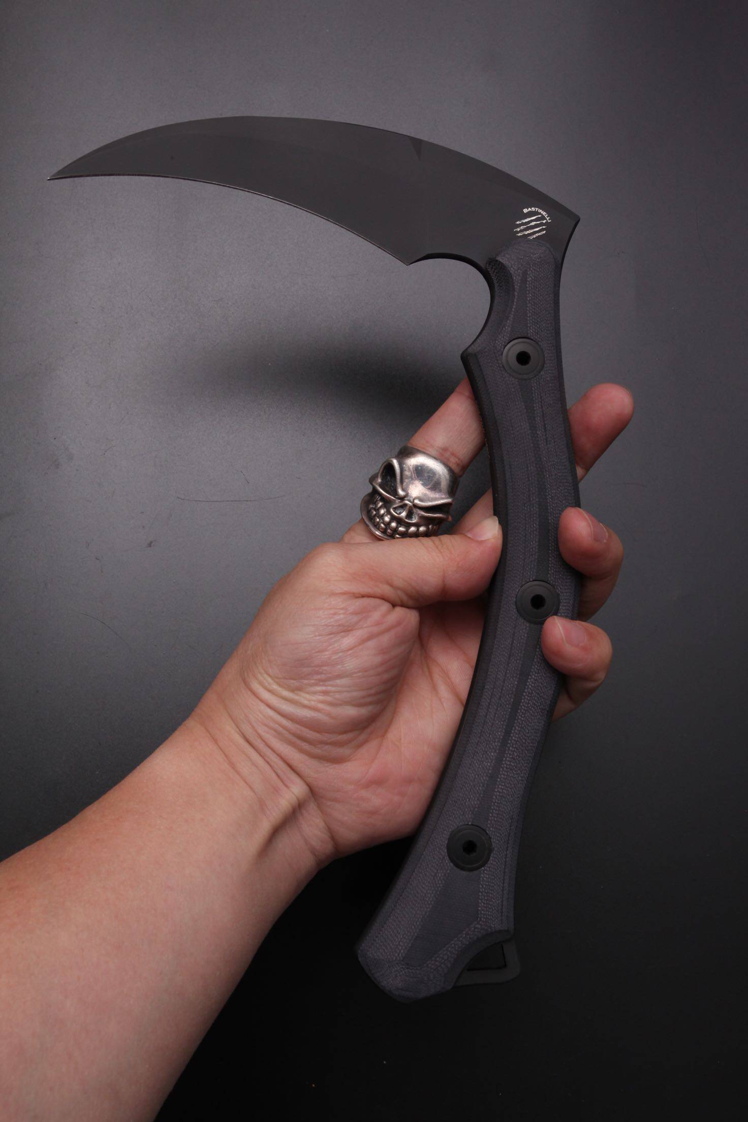 巴斯蒂内利死神镰刀bas201n690刃材意大利户外刀具其他户外刀具