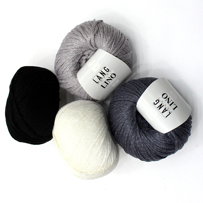 瑞士原装进口lang柔软钩织毛衣毛线手工编织线尼诺亚麻线la4784