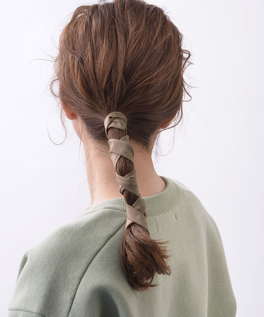 包拼邮日本代购kobe日系盘发绑带头发马尾发绳发饰