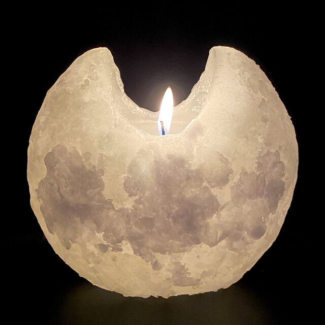 包拼邮日本代购creemaminne手作月亮香薰蜡烛装饰香薰蜡烛