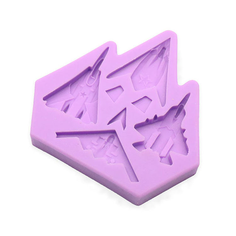 模具diy手工粘土战斗机硅胶卡通飞机巧克力蛋糕烘焙模具