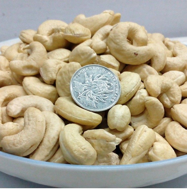 【新货包邮】 原味生腰果 500g原色无漂白坚果零食