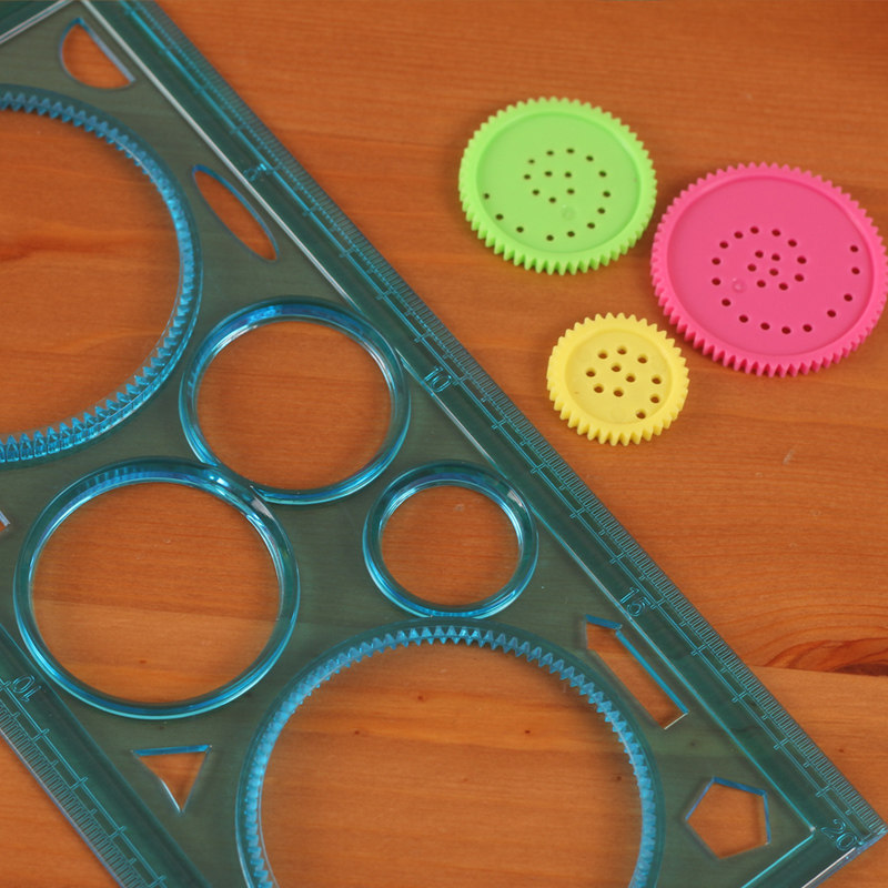 angel zimu文具 可爱卡通 万花直尺花边尺子 画花尺 花形尺子