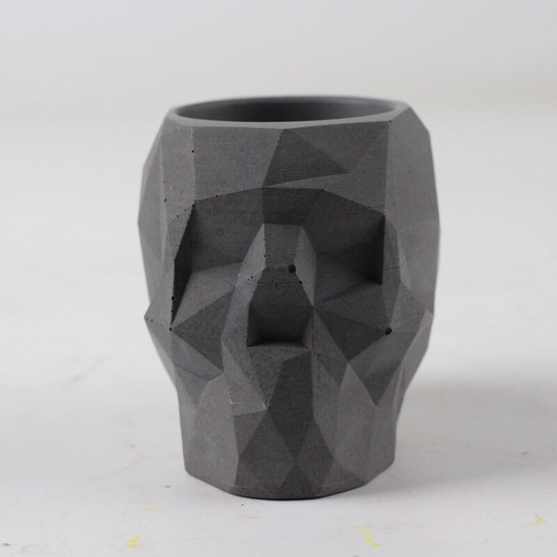 模具创意骷髅水泥混凝土花盆硅胶欧式家居多花瓶diy模具