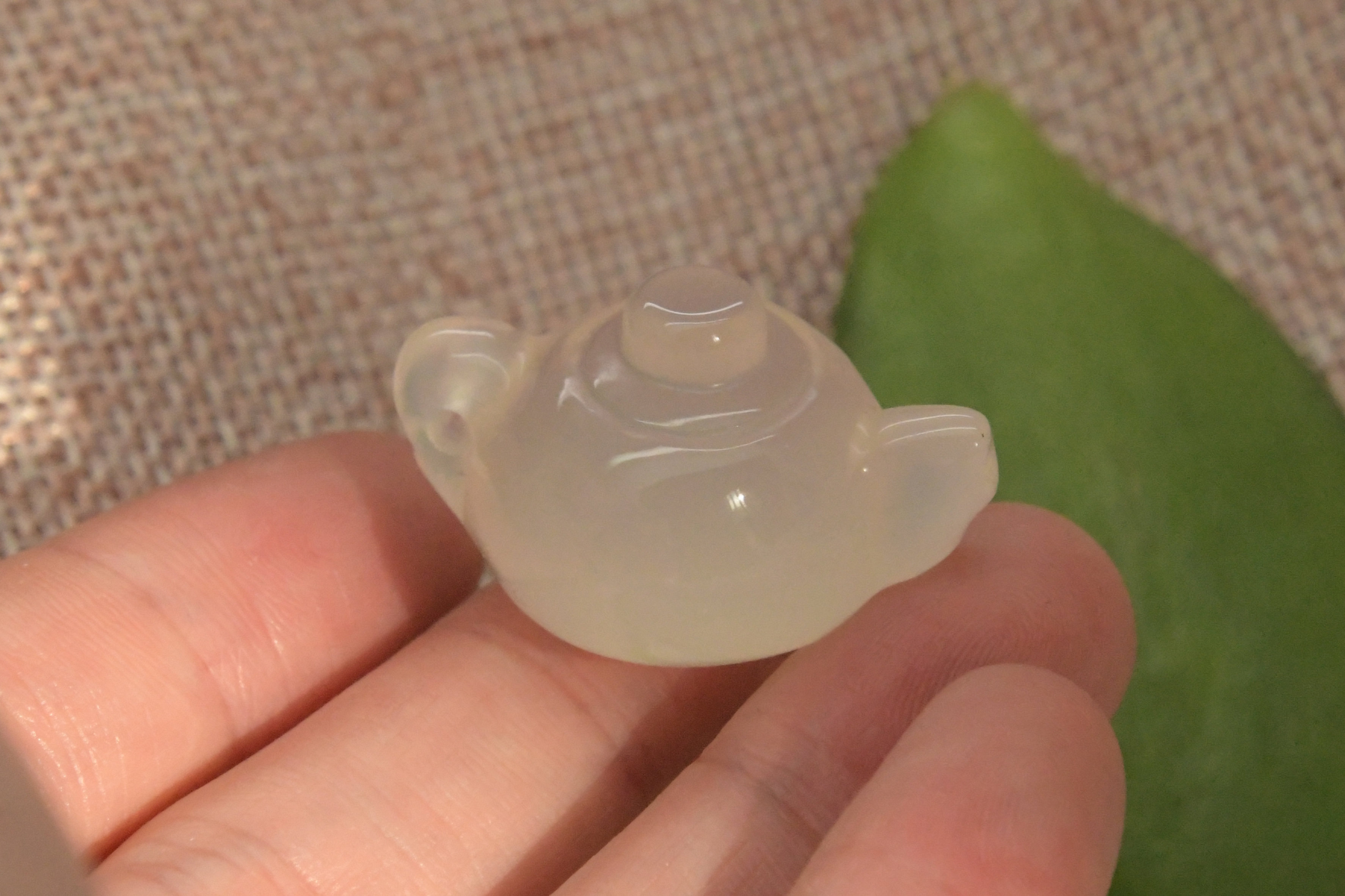 圆梦开运阁高冰玉茶壶吊坠项坠