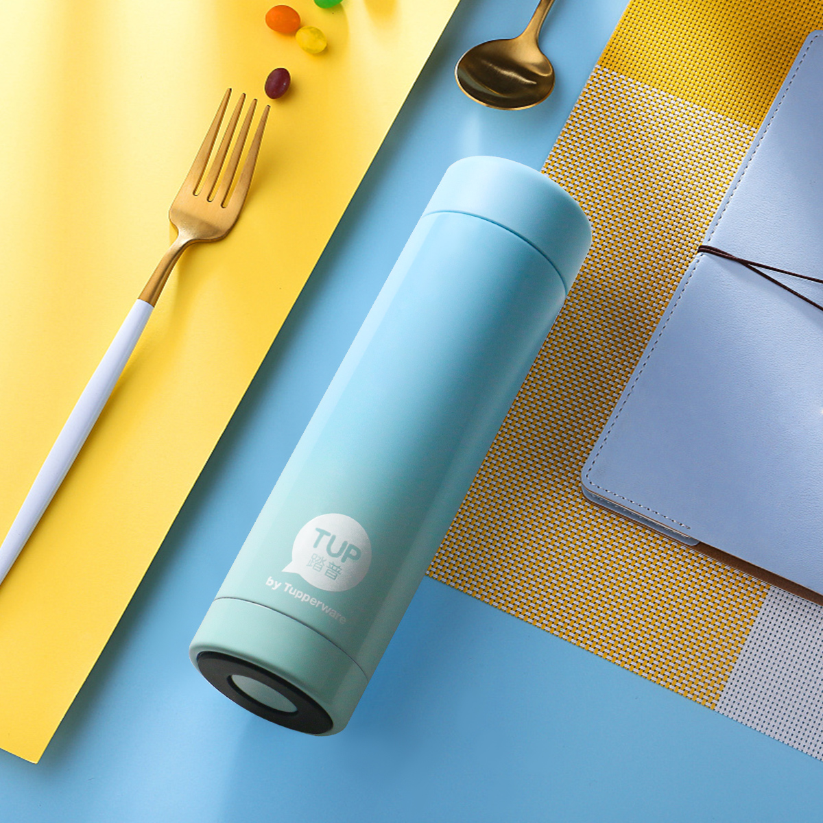 特百惠tupperware保温水杯210ml儿童学生便携不锈钢简约保温杯