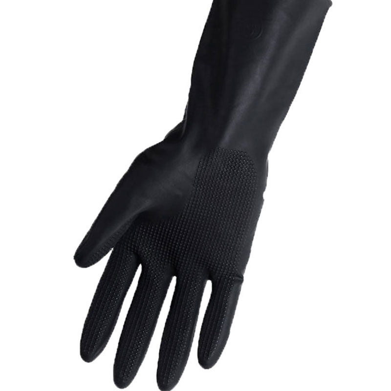 手套加厚乳胶防水橡胶胶皮专业美发染发黑色常规家务手套