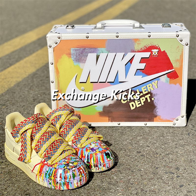 Nike Air Force1AF1 浸染做旧泼墨夏日Gallery德训空军定制Custom