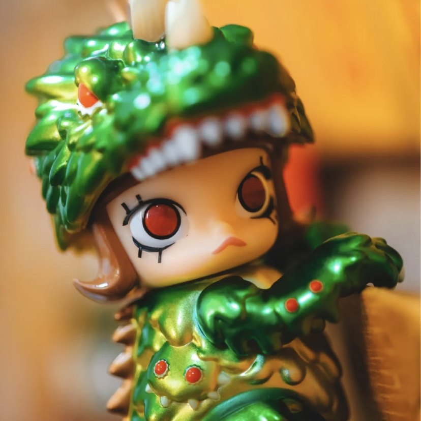 新品molly大久保联名instinctoy娃娃侵蚀冰晶熊毛球泡泡玛特潮玩盲盒