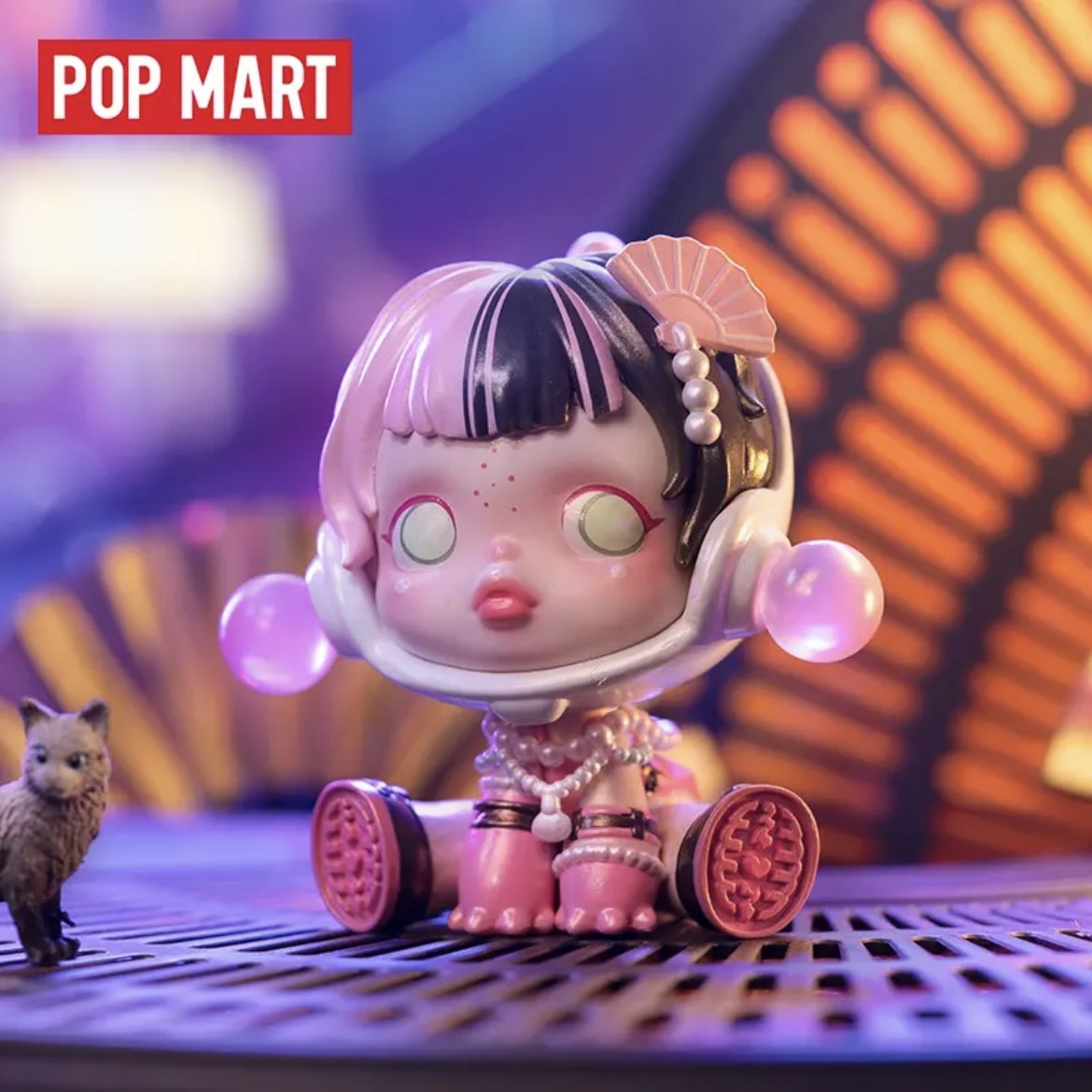 popmart泡泡玛特skullpanda夜之系列盲盒sp新品执法者心灵潮玩盲盒