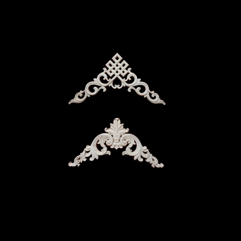 东阳木雕藏式实木角花装饰中式蝙蝠雕花欧式木雕