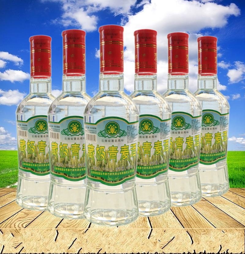 青稞云南香格里拉50度麦酒450mlx6瓶装小麦纯粮白酒白酒