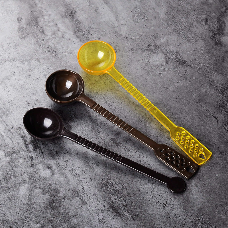 勺子咖啡勺搅拌勺塑料奶茶果粉10克量勺迷你咖啡勺