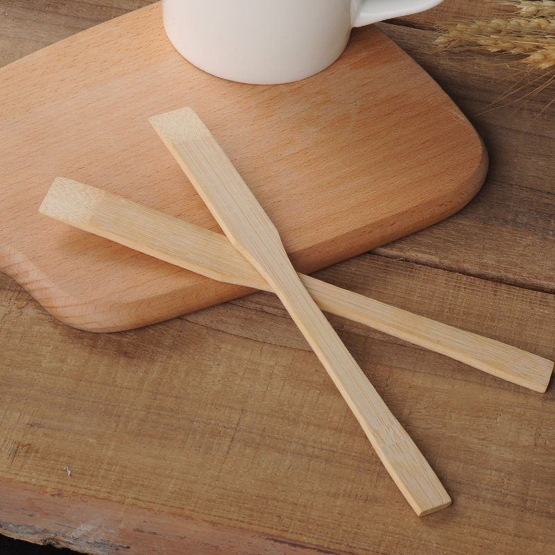 咖啡搅拌棒木质奶茶饮料果汁搅拌棒蜂蜜棒勺创意长柄调酒棒咖啡棒