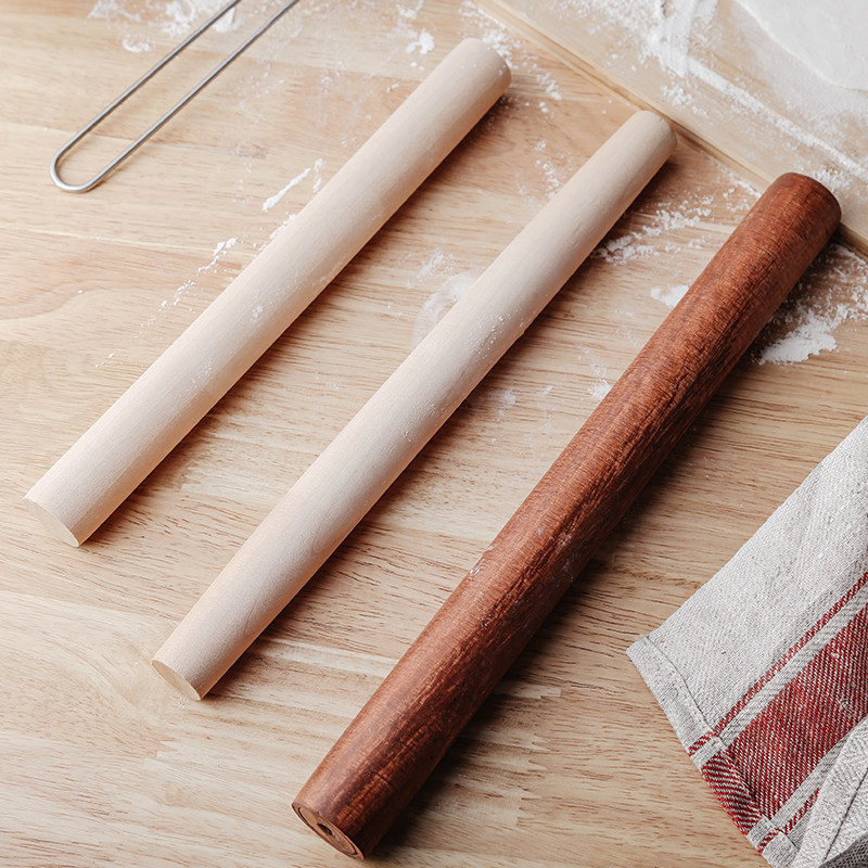 擀面杖实木擀饺子皮神器大小号家用赶面棍杆面仗捍面棍压饼工具