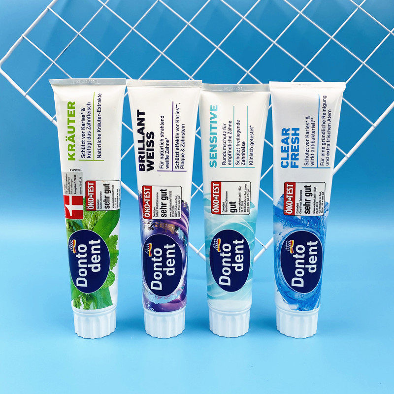 德国dm原装dontodent东托登特成人3重护理增白牙膏