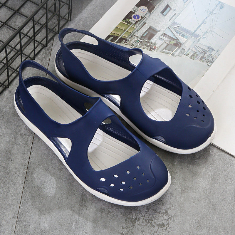 凉鞋软胶广场舞广场妈妈雨鞋防滑胶鞋健步女夏时装凉鞋