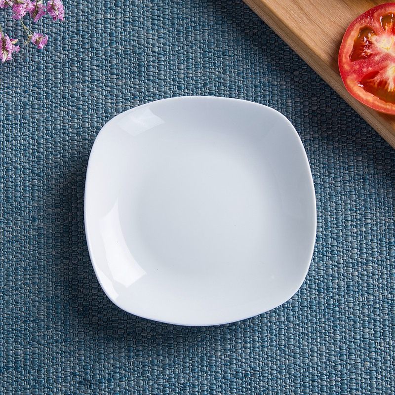 纯白味碟冷菜小盘盘子点心饭前汤碗菜碟骨瓷碟