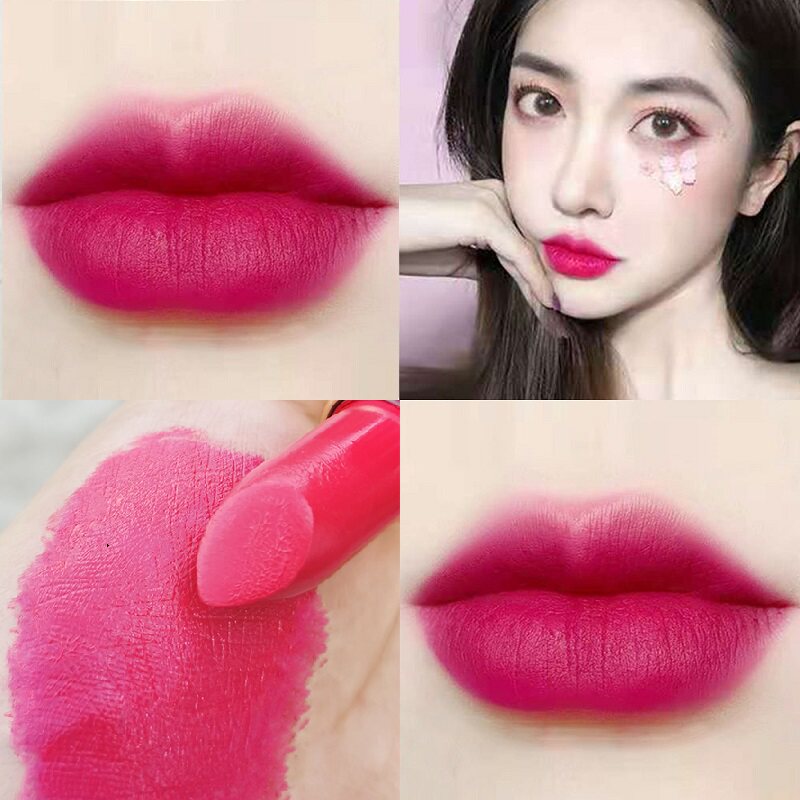 滋润减龄口红胡萝卜正橘色丝绒哑光显白薰衣草红色唇膏
