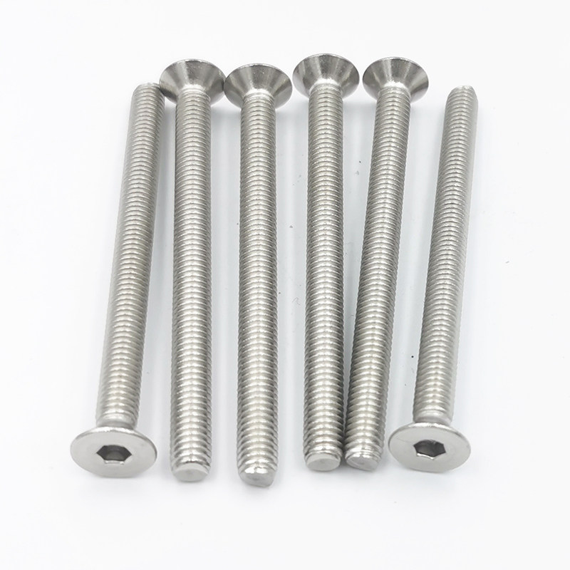 m6m8m10m12沉头六角螺丝不锈钢平杯头六角机螺钉din7991螺栓