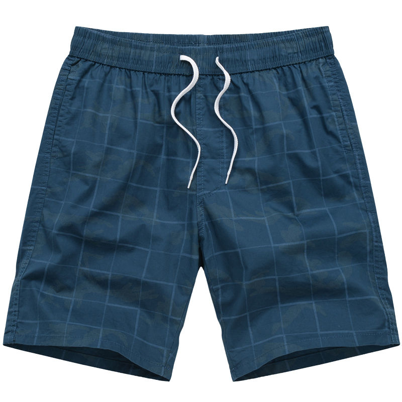 大裤头外穿短裤夏季纯棉沙滩裤居家宽松裤衩男士休闲五分半截裤潮