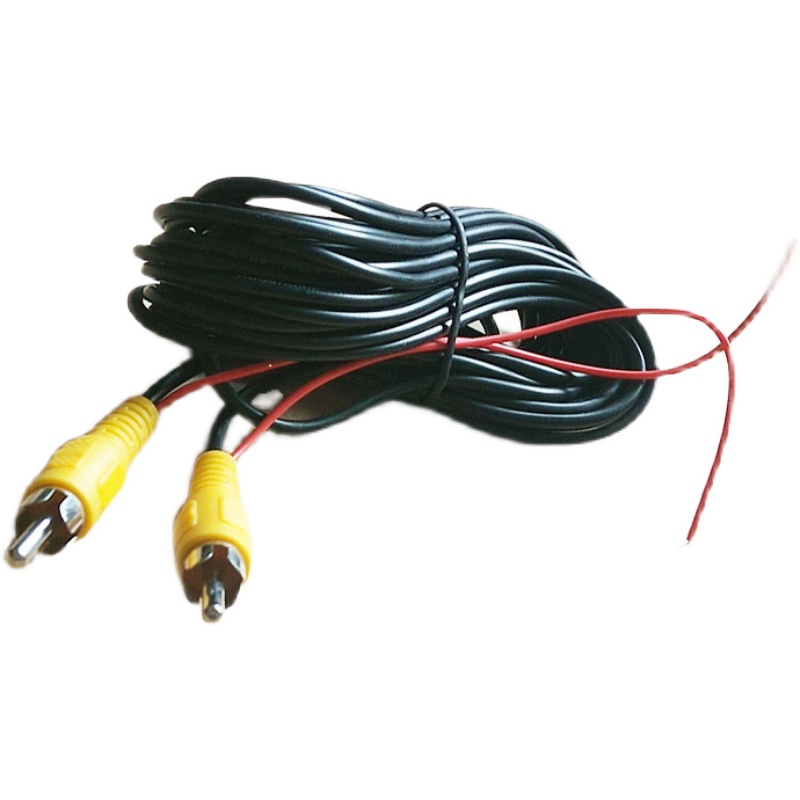 通用车载倒车影像莲花花头视频dc电源线导航车载摄像头