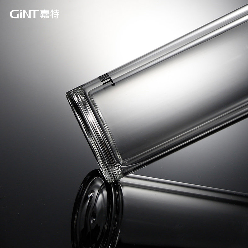 嘉特双层玻璃杯家用茶杯男士杯子高级茶水分离玻璃杯