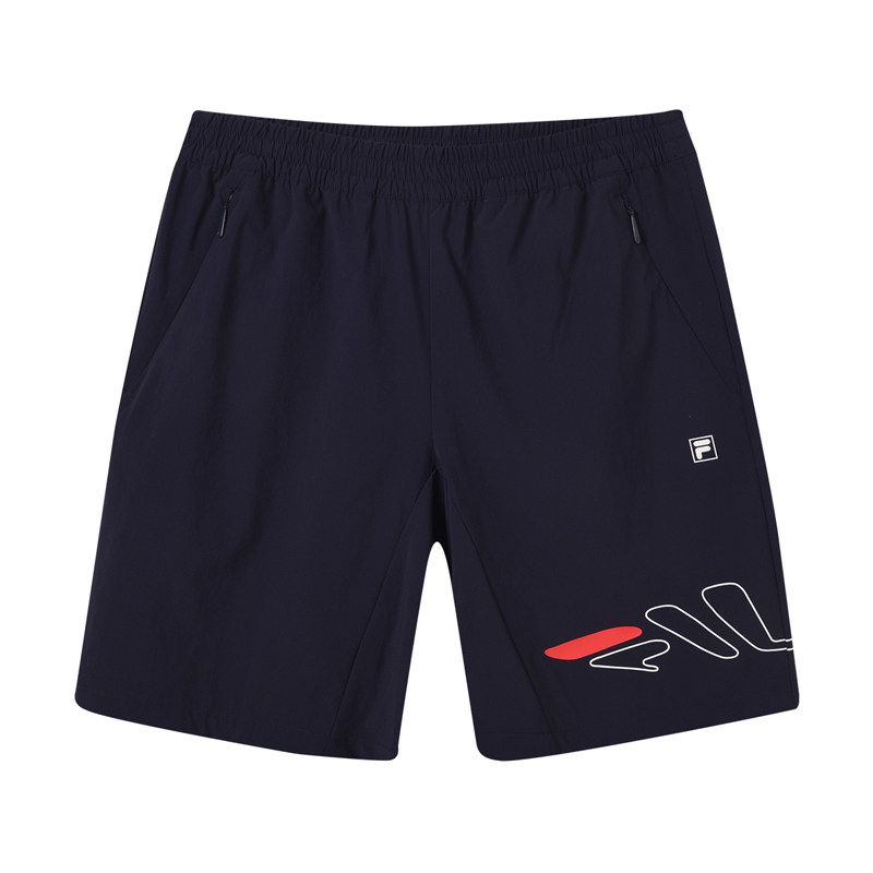 斐乐正品 男子短裤 2019夏季新款字母印花运动梭织短裤男裤 - fila