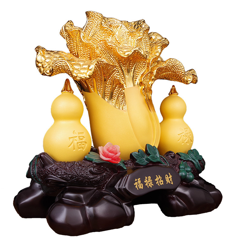 招财白菜摆件葫芦摆设家居客厅酒柜装饰品公司摆件