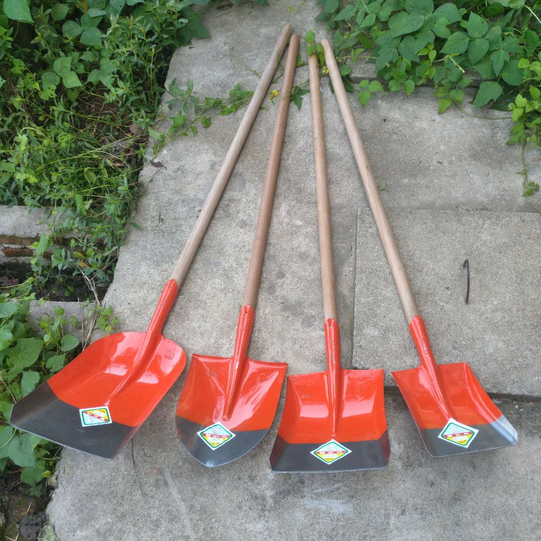 铁锹建筑建筑工工地农用工具包邮尖铁锨铁铲圆头锹