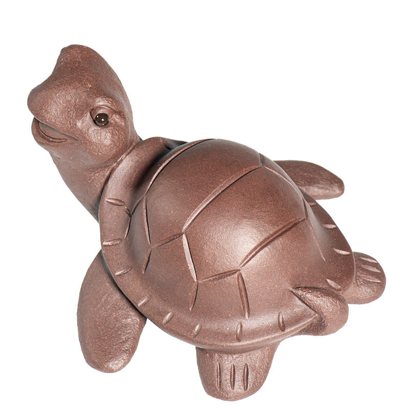 茶宠紫砂小海海龟可爱小乌龟雕塑茶玩茶盘家居茶宠摆件
