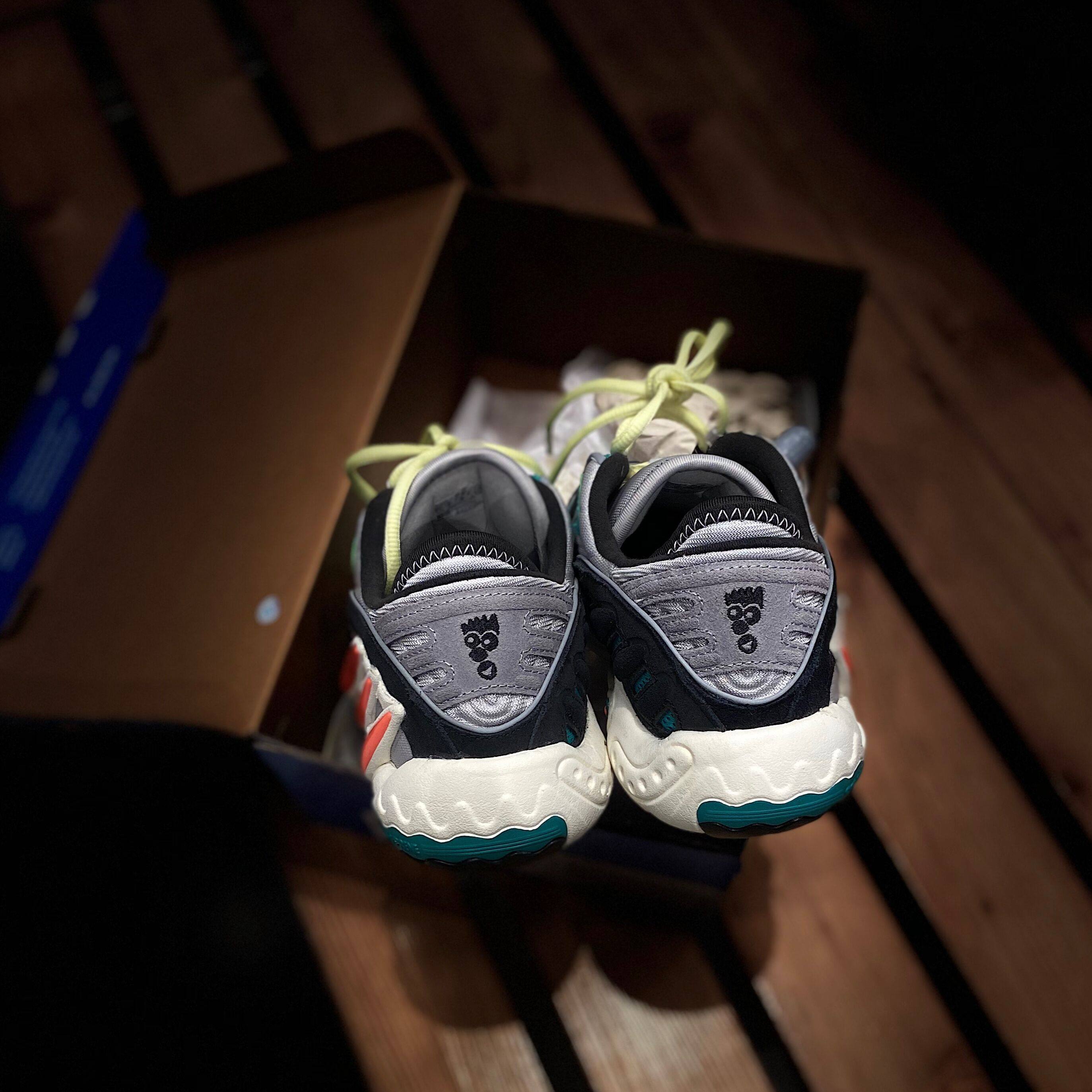 adidas三叶草fyw男款天足复古老爹潮流运动运动休闲跑步鞋