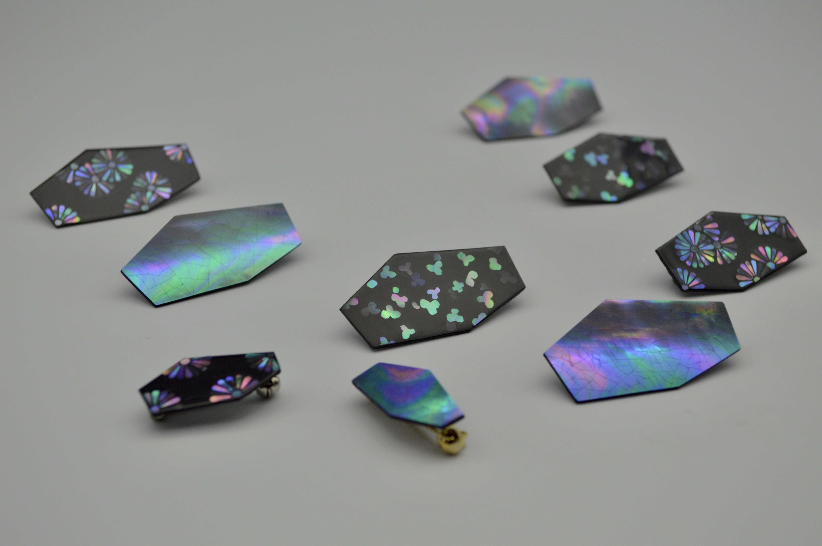 天然夜光贝青青贝螺钿片01mm02mm漆艺漆器装饰镶嵌海螺