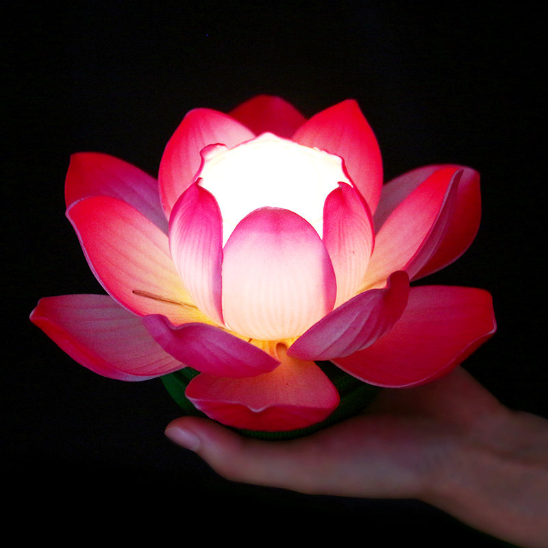 莲花舞蹈道具灯手供佛寺庙法会祈福荷花灯