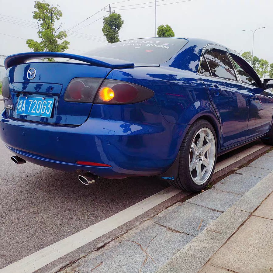 马自达6尾翼打孔轿跑改装尾翼m6汽车改装尾翼