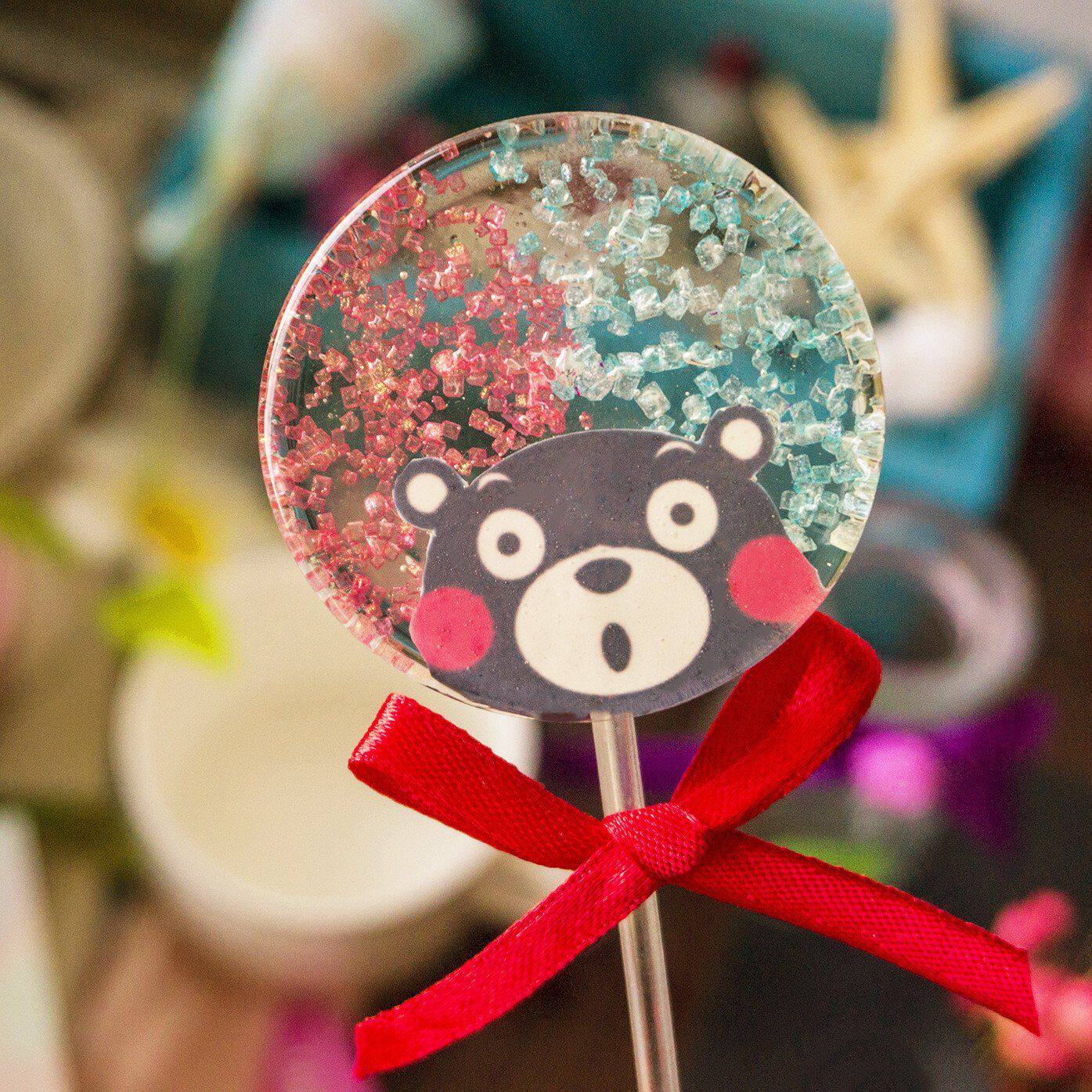 熊本熊烟花星空棒棒糖手工波板糖伴手日本食玩生日糖果