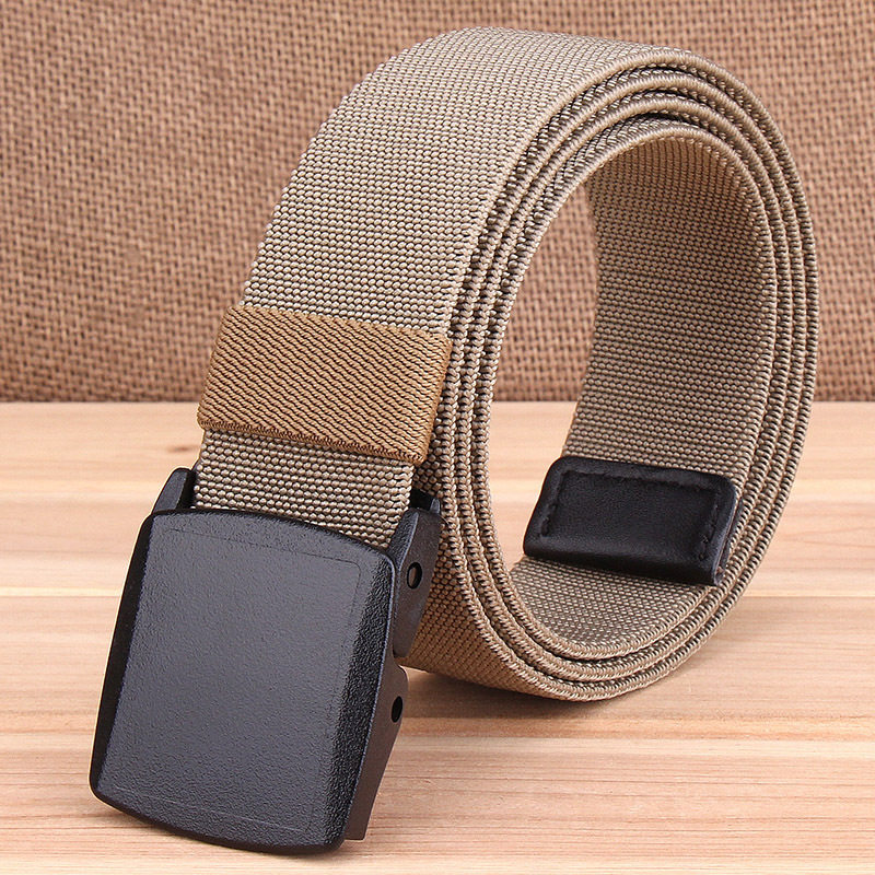 青年防过敏免检松紧帆布腰带男士皮带休闲尼龙弹力松紧百搭军裤带