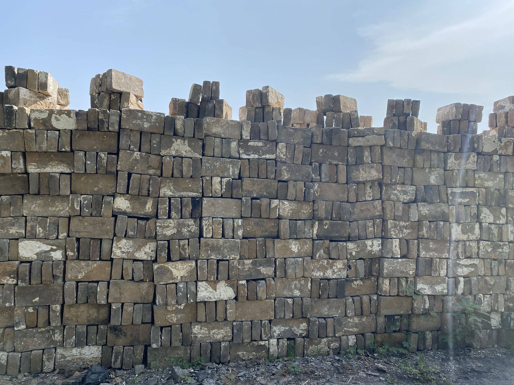 砖旧30x15x6手工泥土火烧老青复古装饰砌墙墙砖基础材料