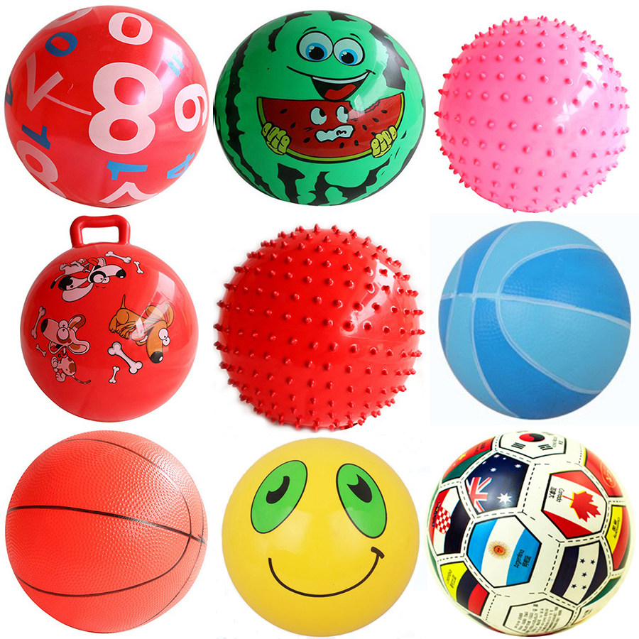 宝宝玩具球类儿童益智球拍拍球感触球宝宝球类玩具 手抓球 彩色球