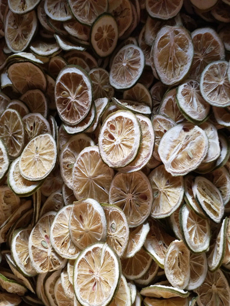 安岳青柠檬干片烘干片泡水精选片无添加水果干片青柠片500克包邮