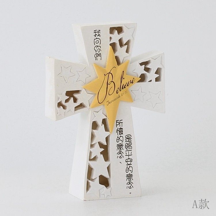 基督教树脂树脂工艺工艺品主日学礼家居饰品手工彩绘led基督教工艺品