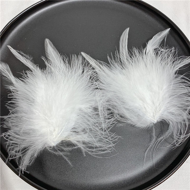 仙气度假羽毛发夹古风汉服拍照个性甜美发饰发饰