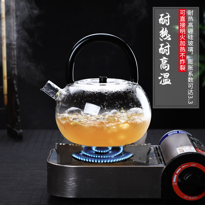 玻璃新款加厚茶壶耐高温沸水水壶电陶炉煮茶器茶壶