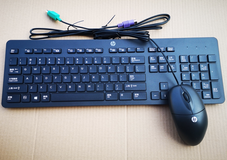 键盘全新新惠普hp台式电脑ps2接口有线圆孔办公键盘
