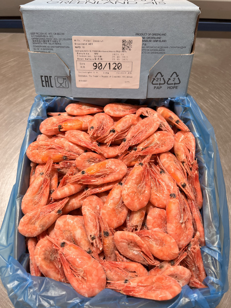 北极熊北极甜虾冰虾5斤装包大号熟冻即食刺身冻虾