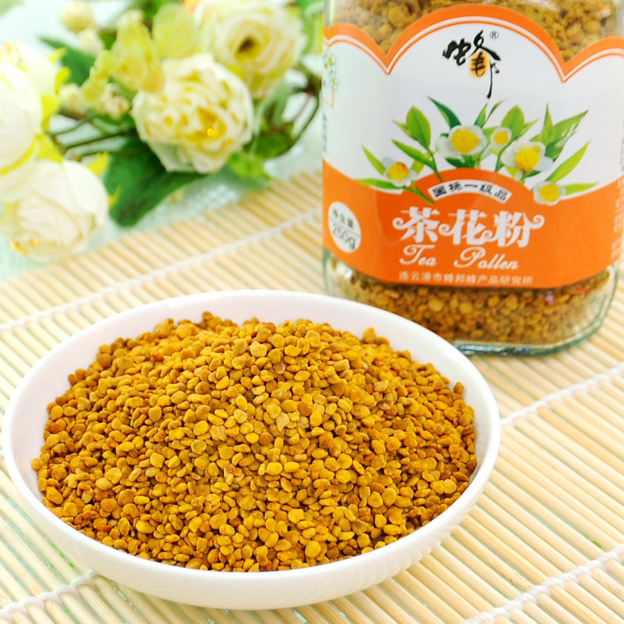 蜂邦2020新鲜的山茶花粉纯正天然蜂农自产茶花粉养皮肤颜调内分泌