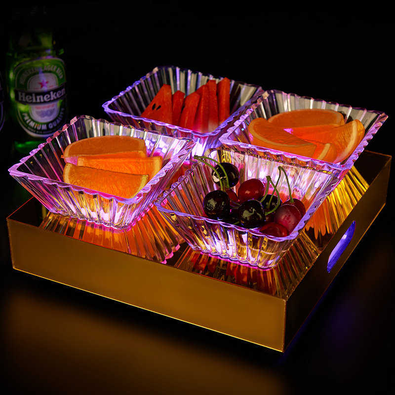 酒吧果盘发光佐辉创意零食ktv清吧夜场小吃果盆