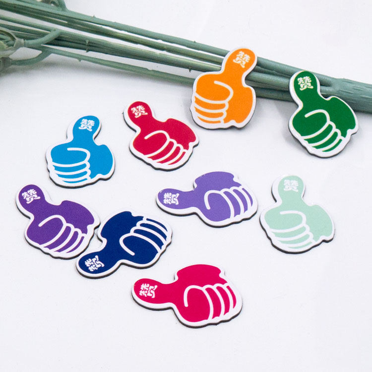 冰箱奖励大拇指ok磁性激励磁铁点赞黑板白板冰箱磁性贴