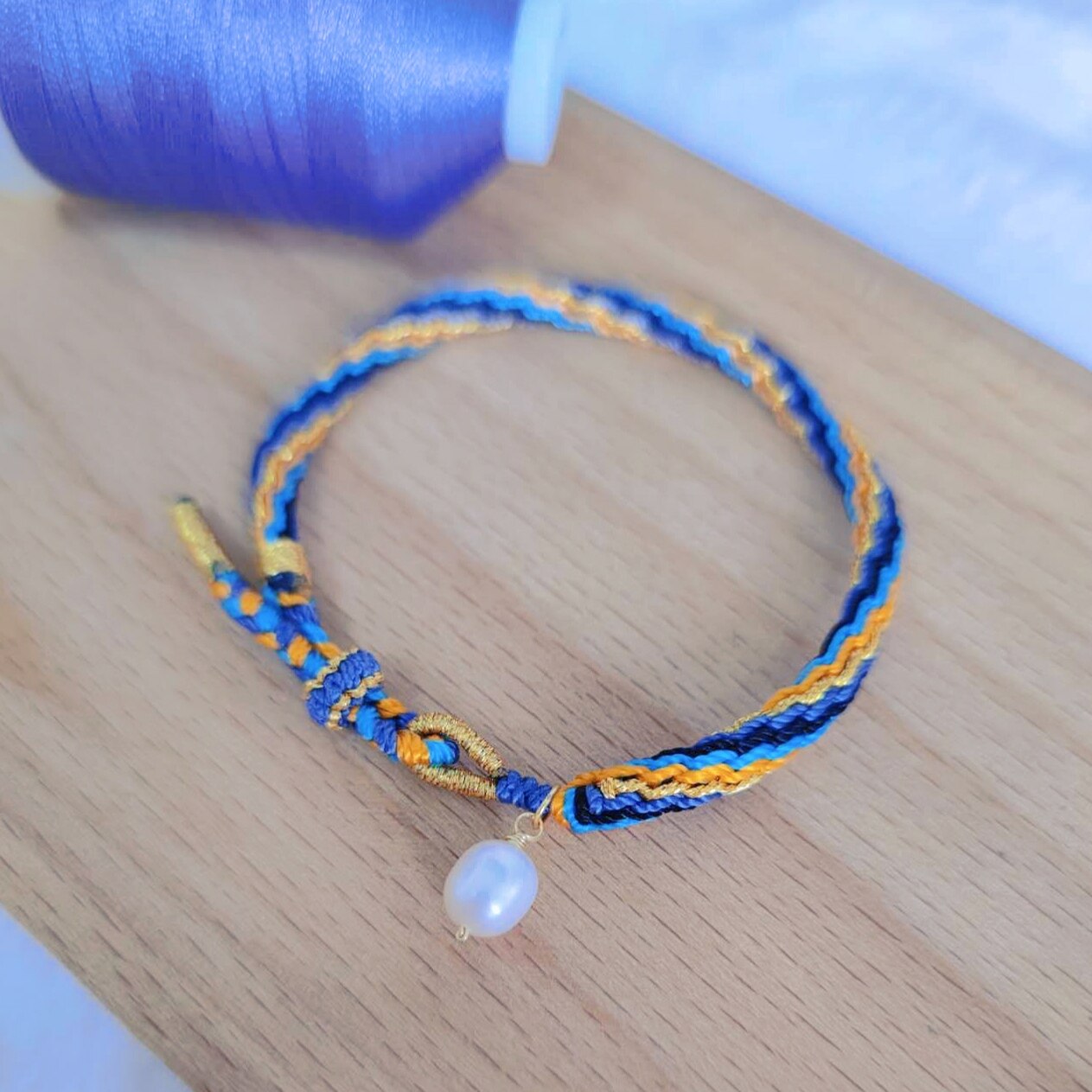 手绳星汉灿烂轮回珍珠成品国风编织定制小红手链